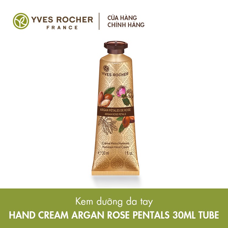 Kem Dưỡng Da Tay Yves Rocher Argan Rose Hand Cream 30ml