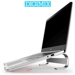 Giá đỡ kệ tản nhiệt Macbook, Laptop DIGIMIX làm bằng hợp kim nhôm, kệ kê tản nhiệt làm mát L200, P5, SE35, S06