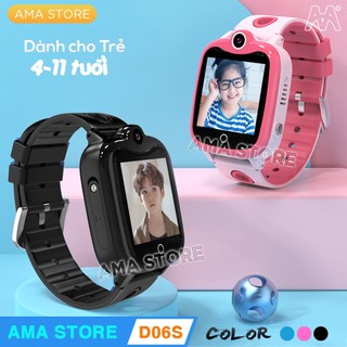 Đồng hồ Thông minh SOS Gọi điện thoại, Định vị GPS, Chống nước IP67 AMA Watch D06S Dành cho Trẻ em 4 đến 11 tuổi