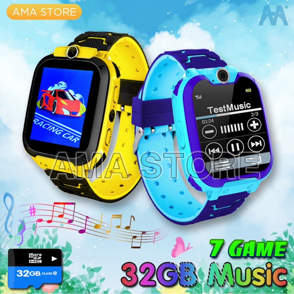 Đồng hồ Điện thoại có 7 GAME Giải trí, Hỗ trợ Thẻ nhớ 32G Music, lắp Sim không cần Đăng ký 4G Ama Watch G2 | BigBuy360 - bigbuy360.vn