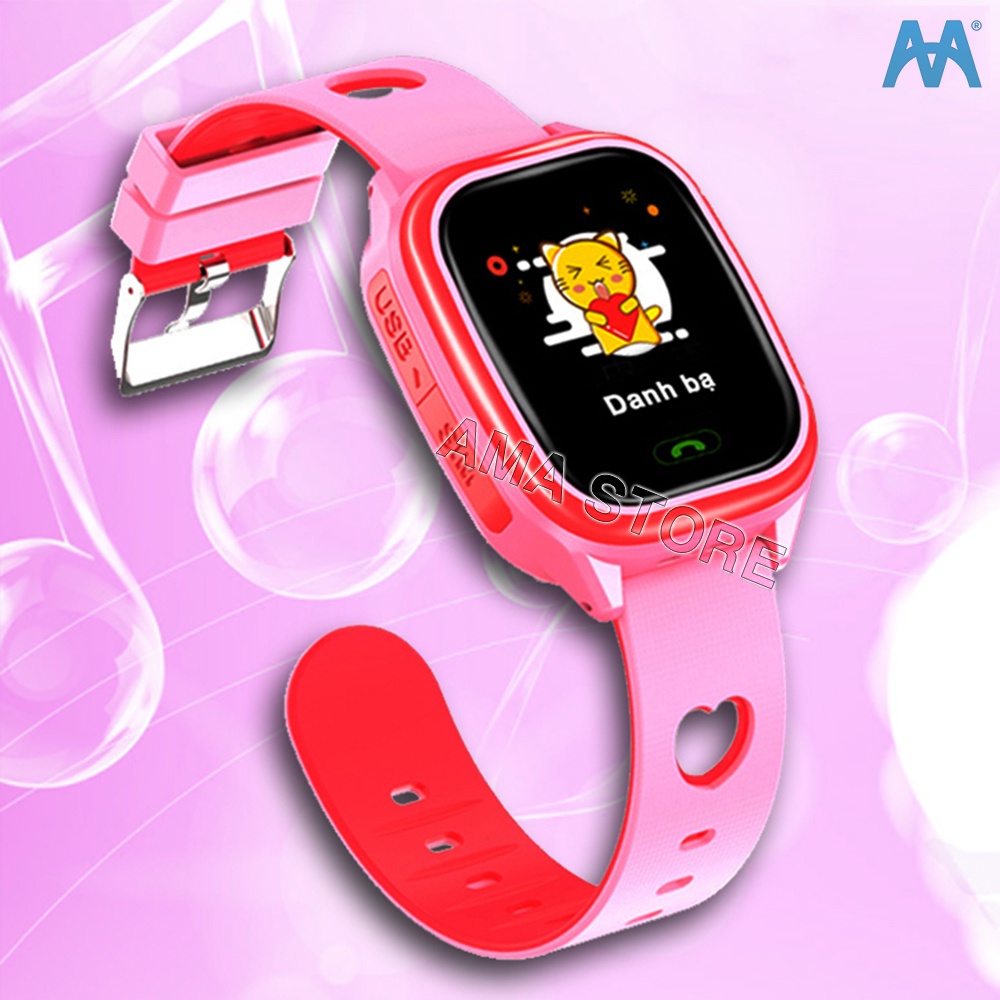 Đồng Hồ Thông Minh Trẻ Em ngôn ngữ Tiếng Việt, dây đeo có Hoa văn hình Trái tim Dễ thương Model Y85 Pro | BigBuy360 - bigbuy360.vn