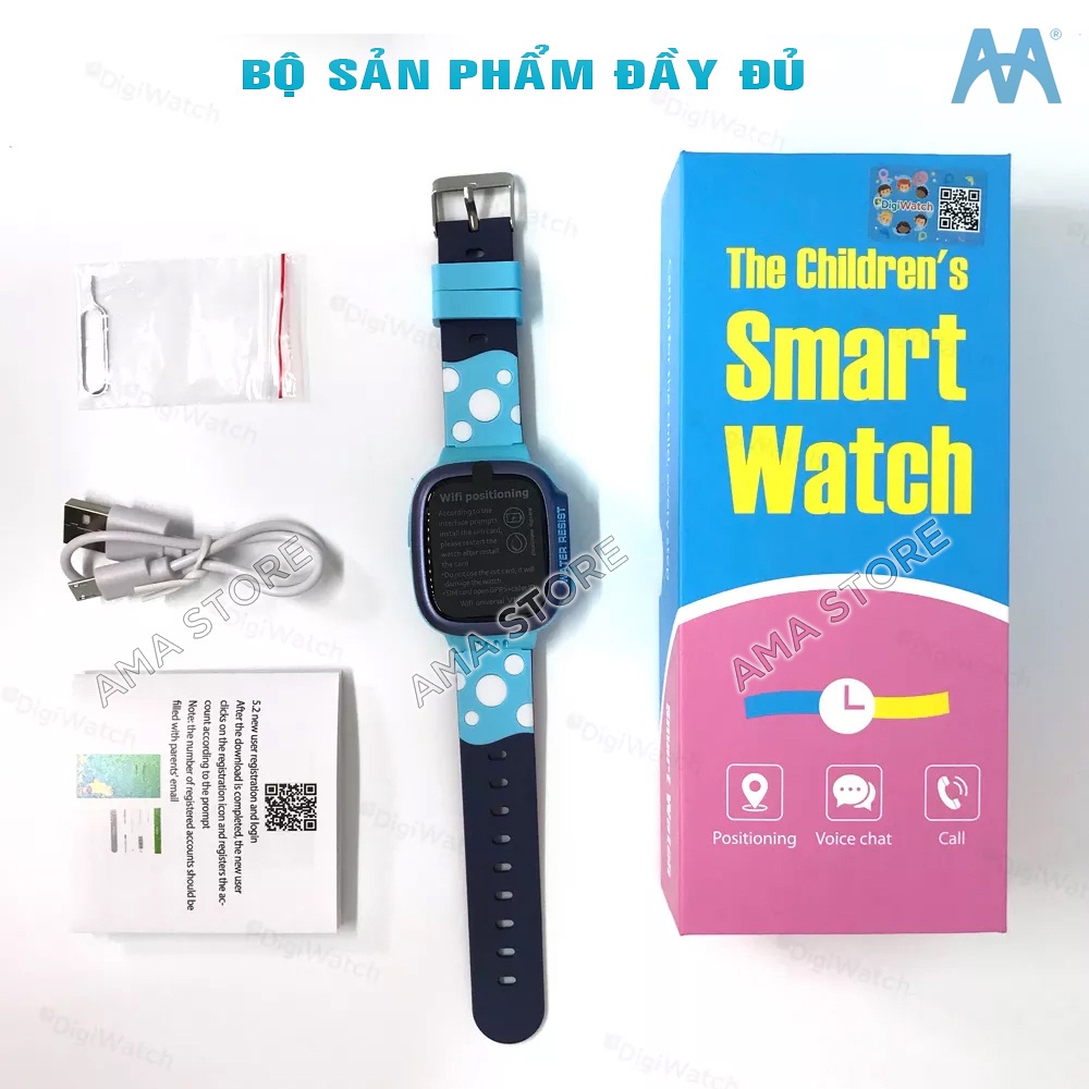 Đồng Hồ Thông Minh cho Trẻ em 6 đến 11 tuổi Lắp Sim Độc lập nghe gọi 2 chiều AMA Watch Y92 | BigBuy360 - bigbuy360.vn
