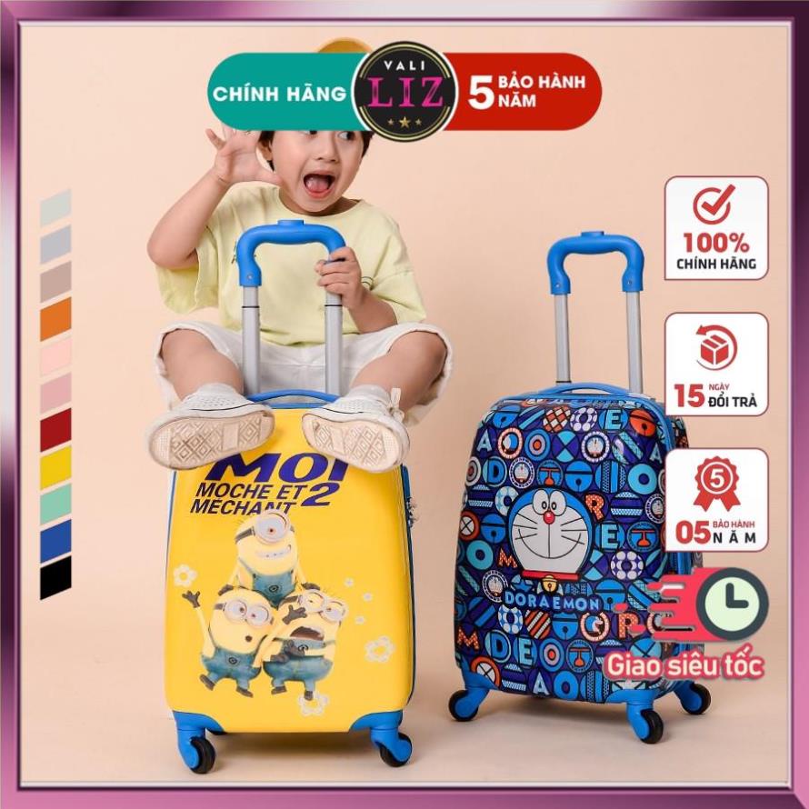Vali kéo du lịch cho bé in 2 mặt hàng loại 1 đủ mẫu mới nhất thích hợp với trẻ em bé trai và gái