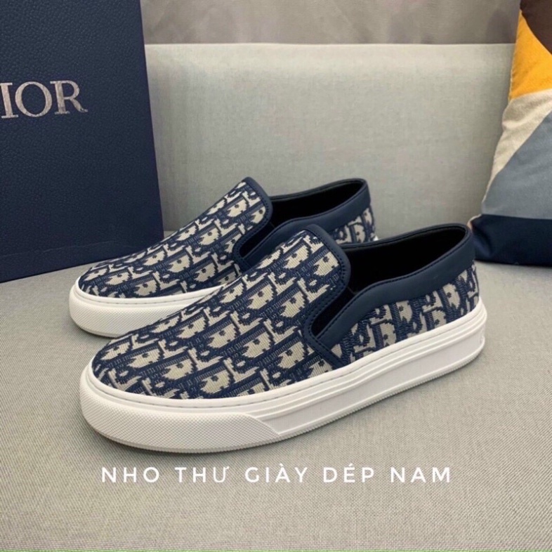Giày slipon dio nam  ❤️   giày lười dio . r thể thao nam cao cấp full hộp. Hàng đế cao su chống trơn 3 cm