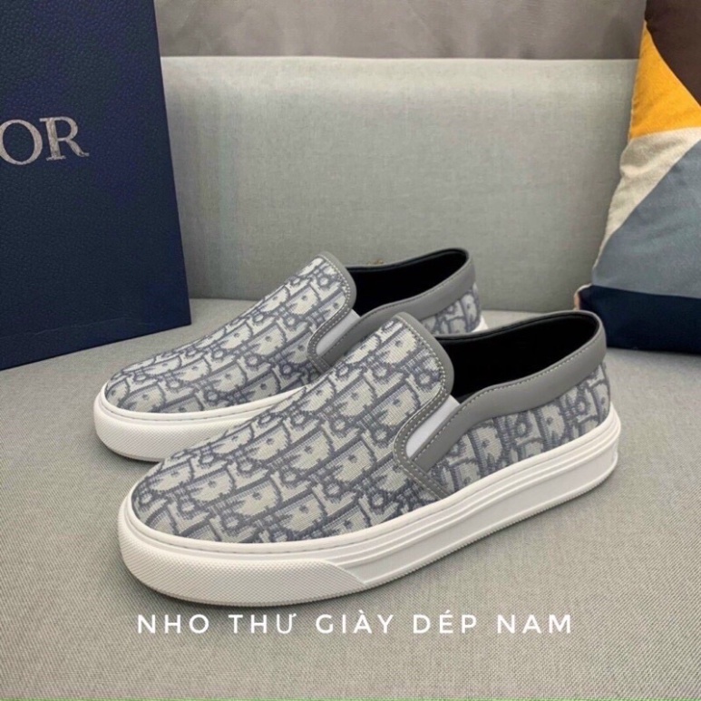 Giày slipon dio nam  ❤️   giày lười dio . r thể thao nam cao cấp full hộp. Hàng đế cao su chống trơn 3 cm