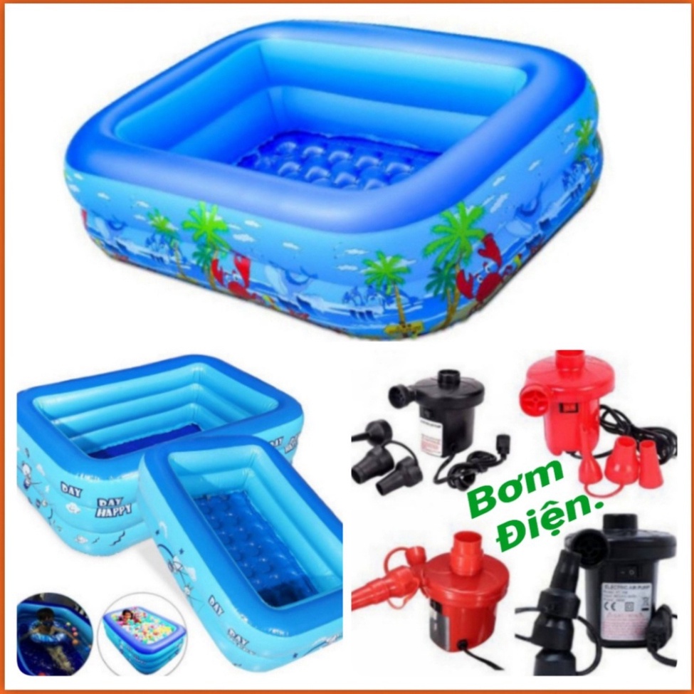 Hot Phao Bơi Cho Bé,Bể Bơi Phao Trong Nhà 3 Tầng Cho Trẻ Em, Bể Bơi Cho Bé Dày Dặn Bền Đẹp ĐÁY 2 LỚP CHỐNG TRƯỢT