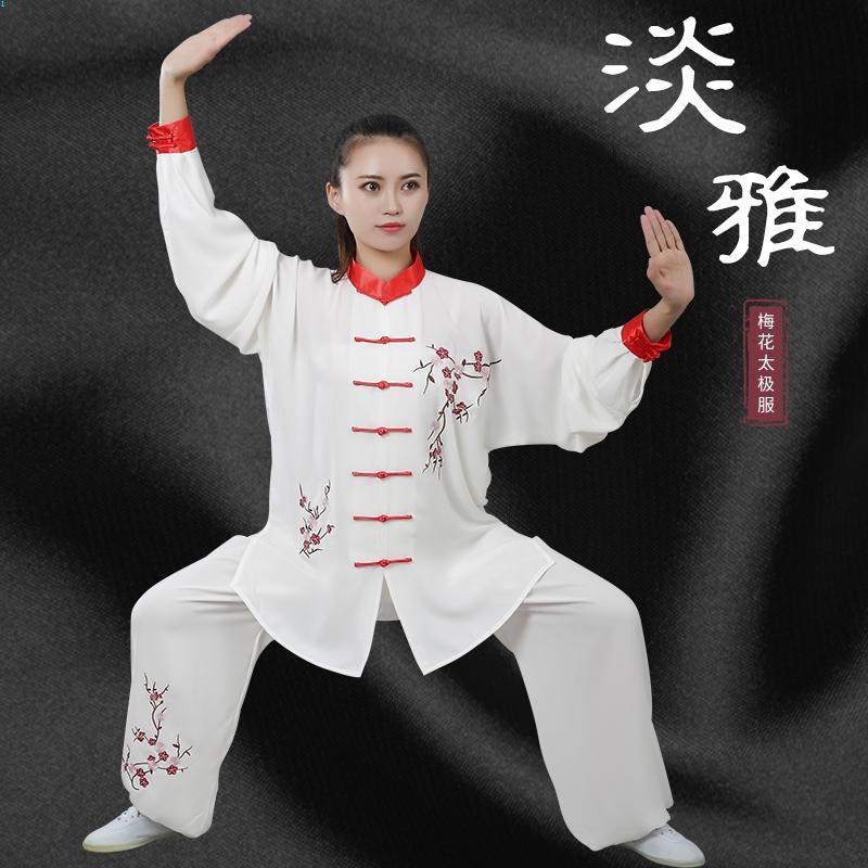 Bộ Quần Áo Tập Võ Thuật Thái Cực Quyền Thêu Họa Tiết Chất Liệu Cotton Thời Trang Xuân Hè Cho Nữ