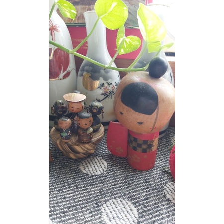 Búp bê gỗ nhật bản, búp bê Kokeishi 2hand đủ size