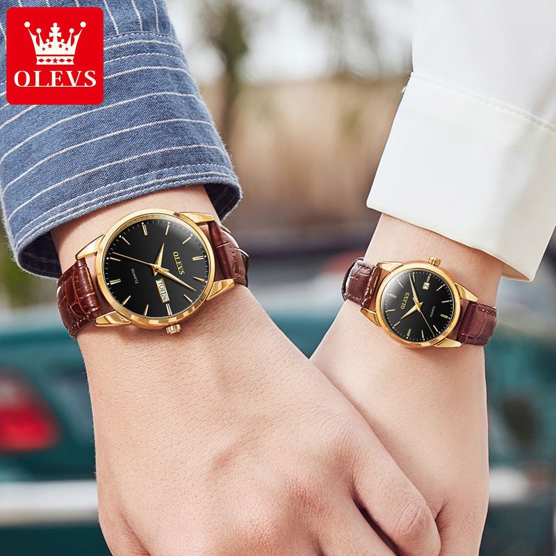 ✓◄﹊Đồng hồ đeo tay cặp đôi ngày lễ tình nhân của những người yêu thích thạch anh thương hiệu châu Âu Thụy Sĩ