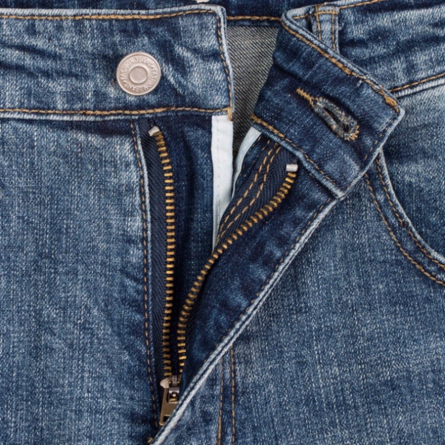 Quần Jean Nam Ống Đứng Trơn màu xanh da trời 698 Đậm From Skinny Dáng Chuẩn a256 a32 a124 d32