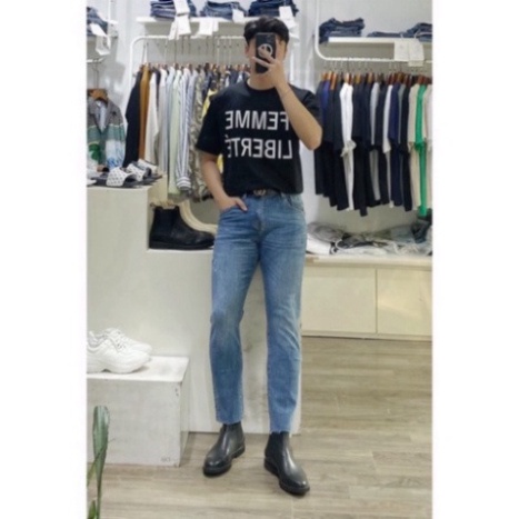 Quần Skinny Jean Nam Rách Gấu màu xanh lá cây lá cây kiểu korea ,Chất Vải Denmi đẹp long lanh mẫu 897Đ a256 a32 a124 d32 | BigBuy360 - bigbuy360.vn