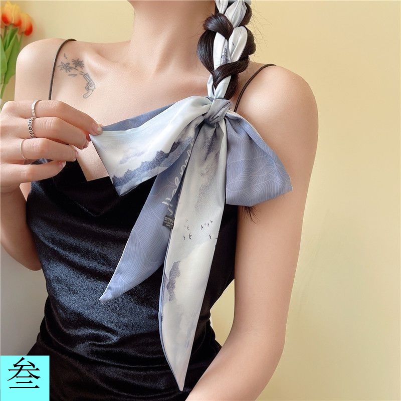 Khăn Lụa Buộc Tóc Phong Cách Trung Hoa Mới Cho Nữ