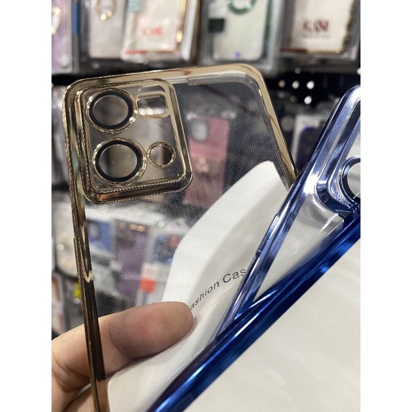 Ốp lưng Oppo Reno 7 4G/Reno 8 4G dẻo viền xi màu lưng trong có bảo vệ camera