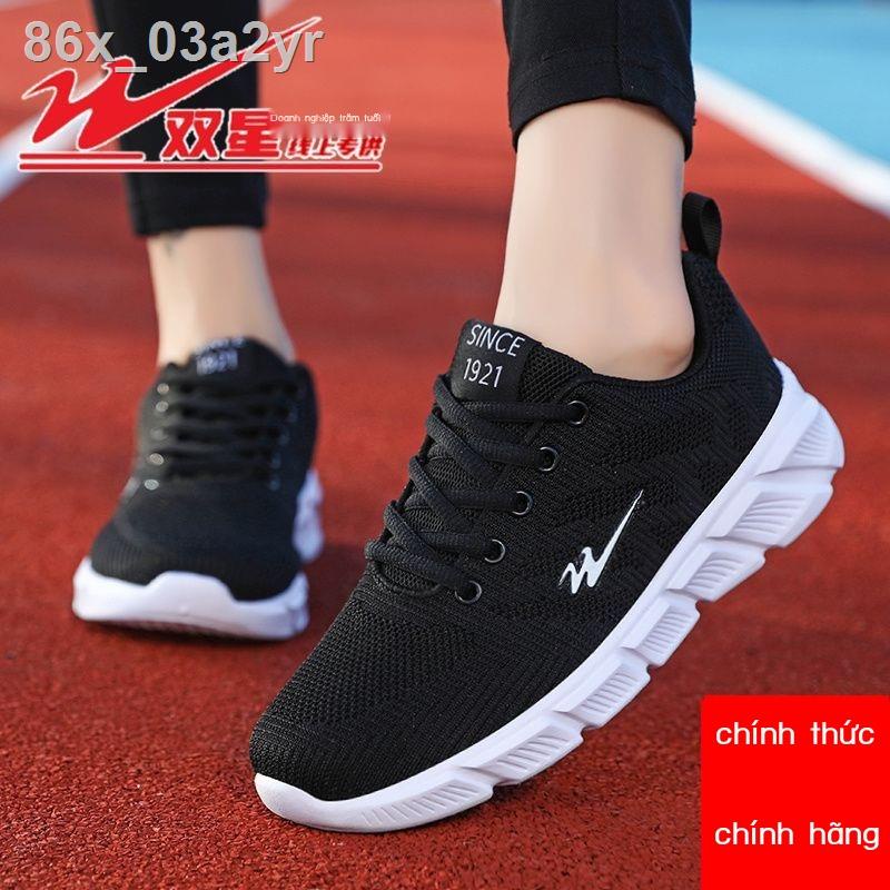۩♨☍Giày nữ thể thao đôi sao mùa xuân 2023 lưới thoáng khí thường cho chạy bộ sinh viên đế mềm nhẹ và đa năng