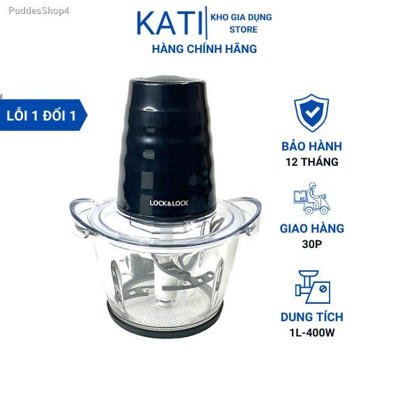 Máy xay thịt đa năng Lock&amp;Lock EJM156 Xay Trộn Nghiền cối thủy tinh Dung tích 1L BH 12 tháng