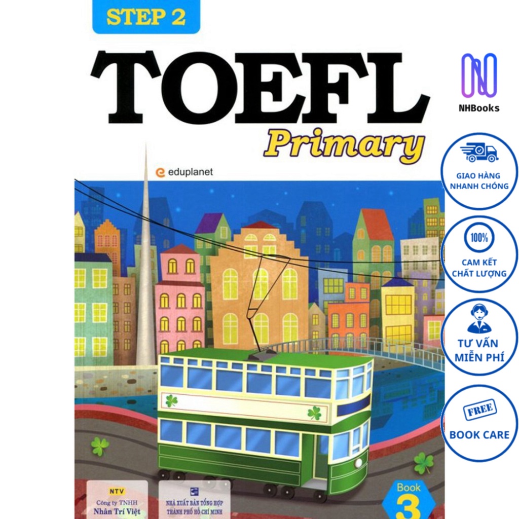 Sách - TOEFL Primary Book 3 Step 2 (Kèm CD) - NHBOOK
