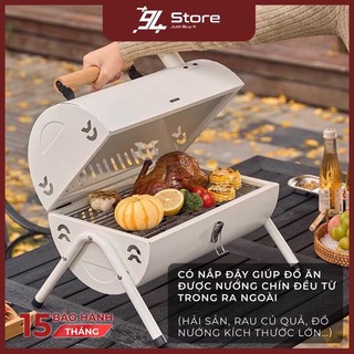 Bếp nướng đa năng AORAN, bếp nướng dã ngoại, bếp nướng than hoa không khói làm BBQ có thể mang đi dễ dàng