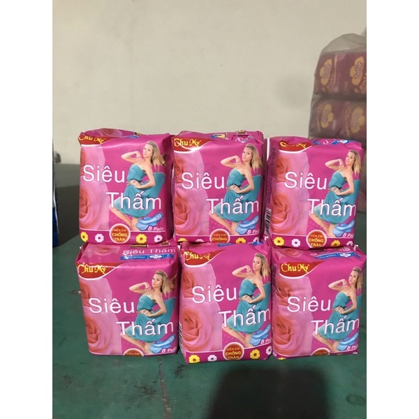 Combo 10 gói băng vệ sinh CHu My siêu thấm  8miếng/gói