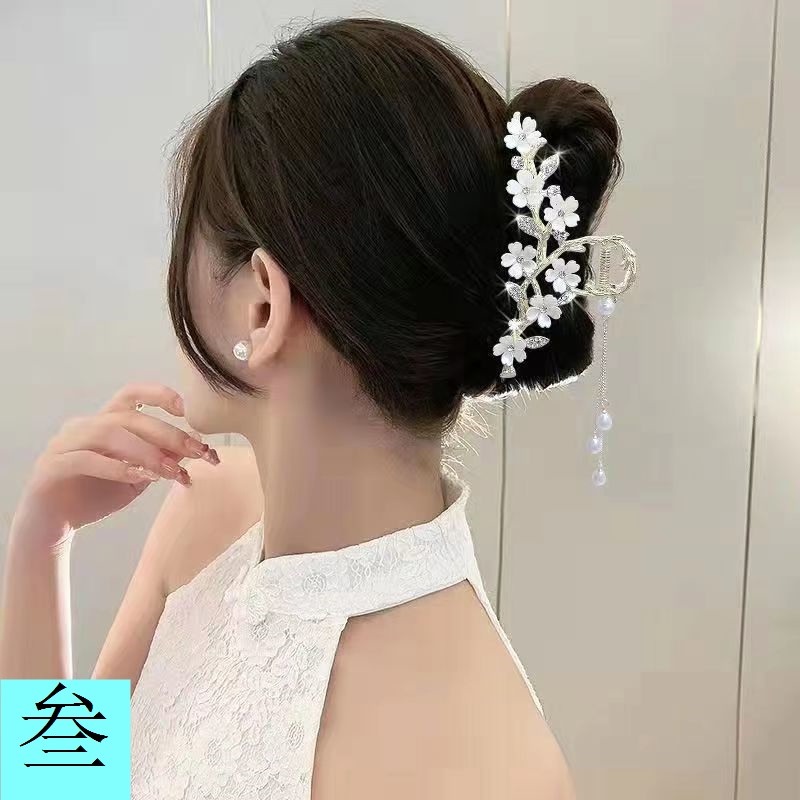 Kẹp Tóc Cá Mập Bằng Kim Loại Cỡ Lớn Thời Trang Cho Nữ