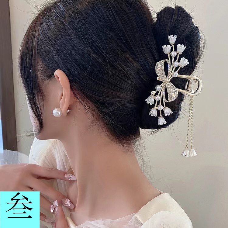 Kẹp Tóc Cá Mập Bằng Kim Loại Cỡ Lớn Thời Trang Cho Nữ