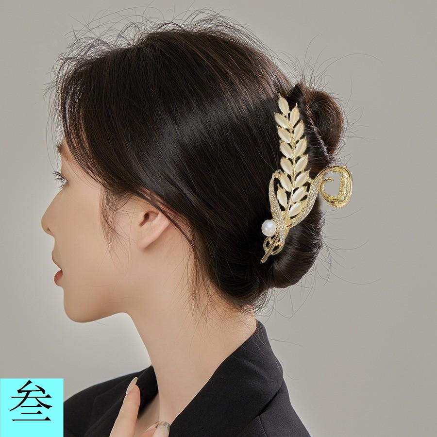 Kẹp Tóc Cá Mập Bằng Kim Loại Cỡ Lớn Thời Trang Cho Nữ