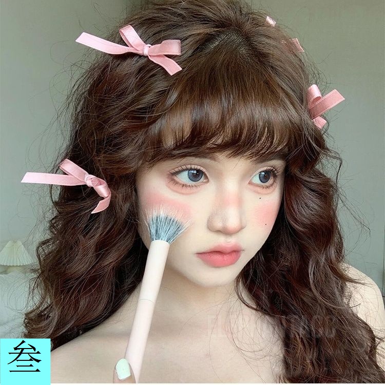 Dây Cột Tóc Ruy Băng Thắt Nơ Màu Trơn Phong Cách Pháp Ngọt Ngào Cho Nữ