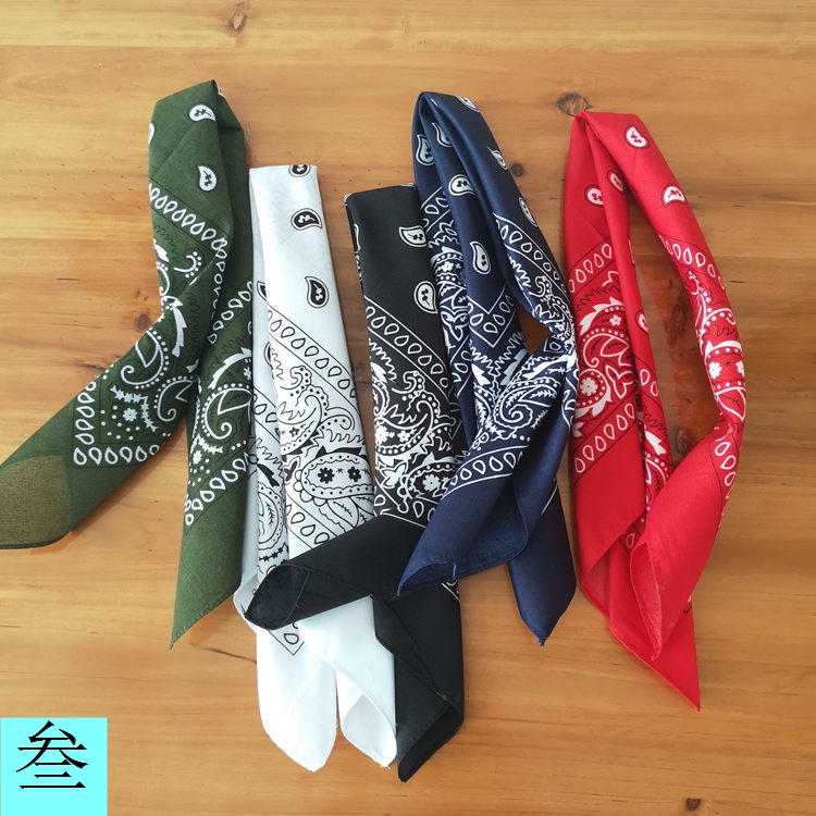 Khăn Vuông Cài Đầu Thể Thao Hip Hop Đường Phố Hipster Hàn Quốc Cổ Điển Hình Hoa Cho Nam Và Nữ