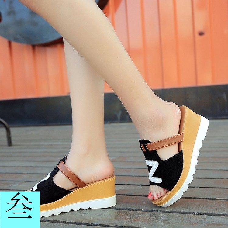 Giày Sandal Da Đế Xuồng Hở Mũi Thời Trang Mùa Hè Dành Cho Nữ