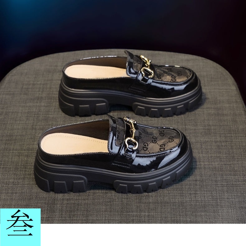 Dép Da Mềm Bít Mũi Chống Trượt Thời Trang Mùa Hè Cho Nữ