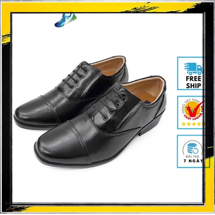 ♥ SHOES ♥ Giày Tây nam kiểu dáng bộ đội, công an , mũi tròn ,đế khâu chắc chắn xả kho