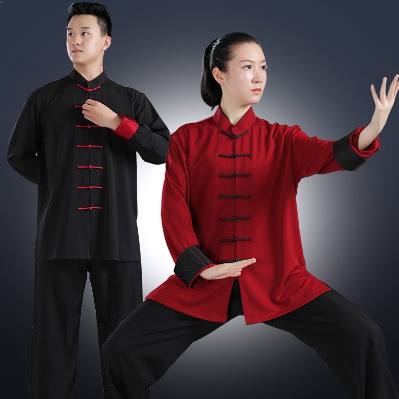 Trang Phục Võ Thuật Thái Cực Quyền Trung Hoa Tay Áo Lật Giữ Ấm Buổi Sáng Phong Cách Mùa Thu Mới