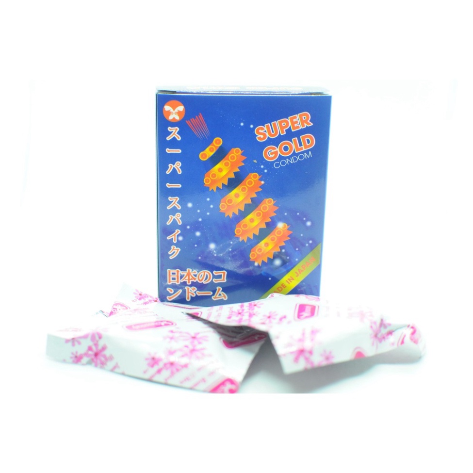 Bao Cao Su Supper Gold, BCS Siêu Gai Dài, Tăng Cảm Giác, Kéo Dài Thời Gian lâu hơn.