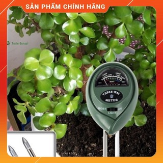 Máy đo, dụng cụ đo độ PH đất 3 trong 1 tròn