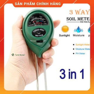 Máy đo, dụng cụ đo độ PH đất 3 trong 1 tròn