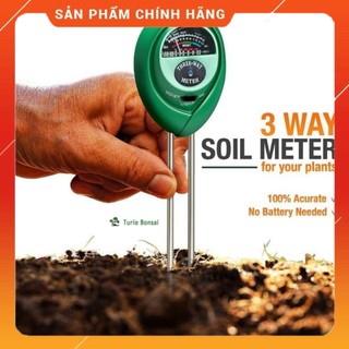 Máy đo, dụng cụ đo độ PH đất 3 trong 1 tròn