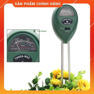 Máy đo, dụng cụ đo độ PH đất 3 trong 1 tròn