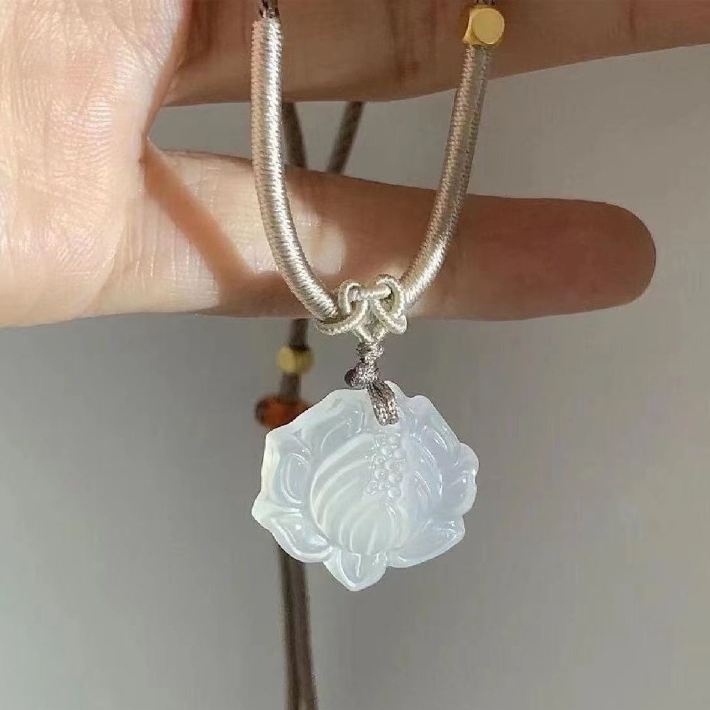 Vòng Cổ Ổ Khóa An Toàn Hình Hoa Sen Nhỏ Ruyi Thiết Kế Độc Đáo Cho Nữ