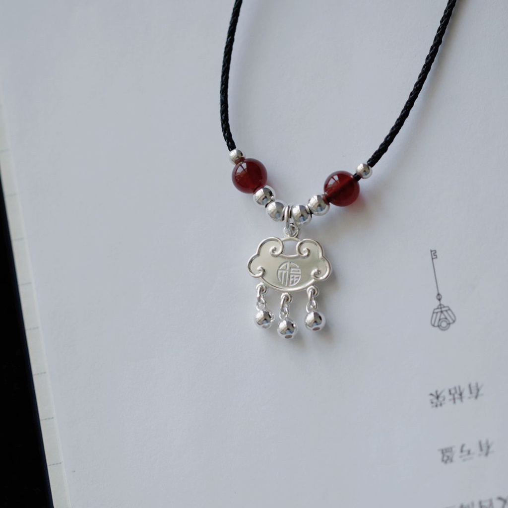 Vòng Cổ Ổ Khóa An Toàn Phong Cách Trung Hoa Cổ Điển Mới