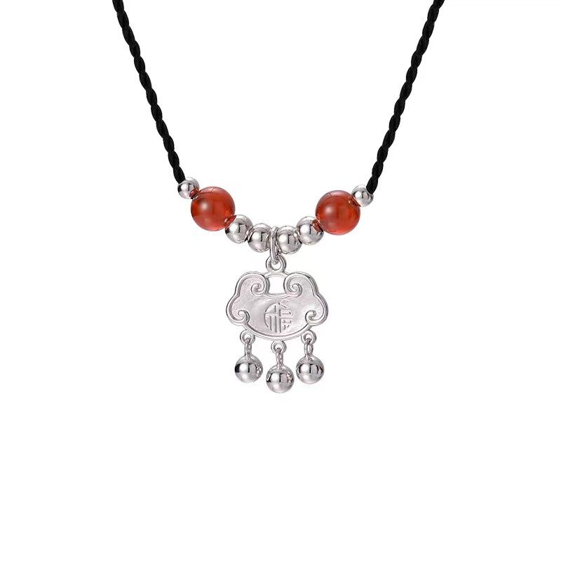 Vòng Cổ Ổ Khóa An Toàn Phong Cách Trung Hoa Cổ Điển Mới