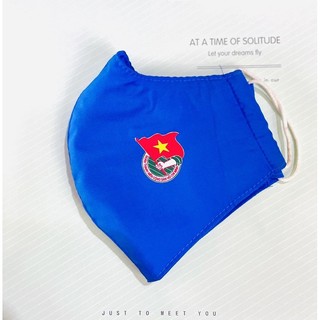 Khẩu trang vải in logo đoàn tncs hcm