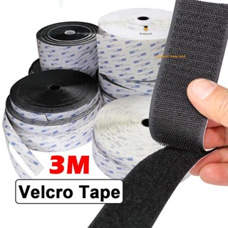 Cuộn băng dán 3M nhám xé sẵn keo cao cấp siêu dính (velcro tape/ khóa nhám)