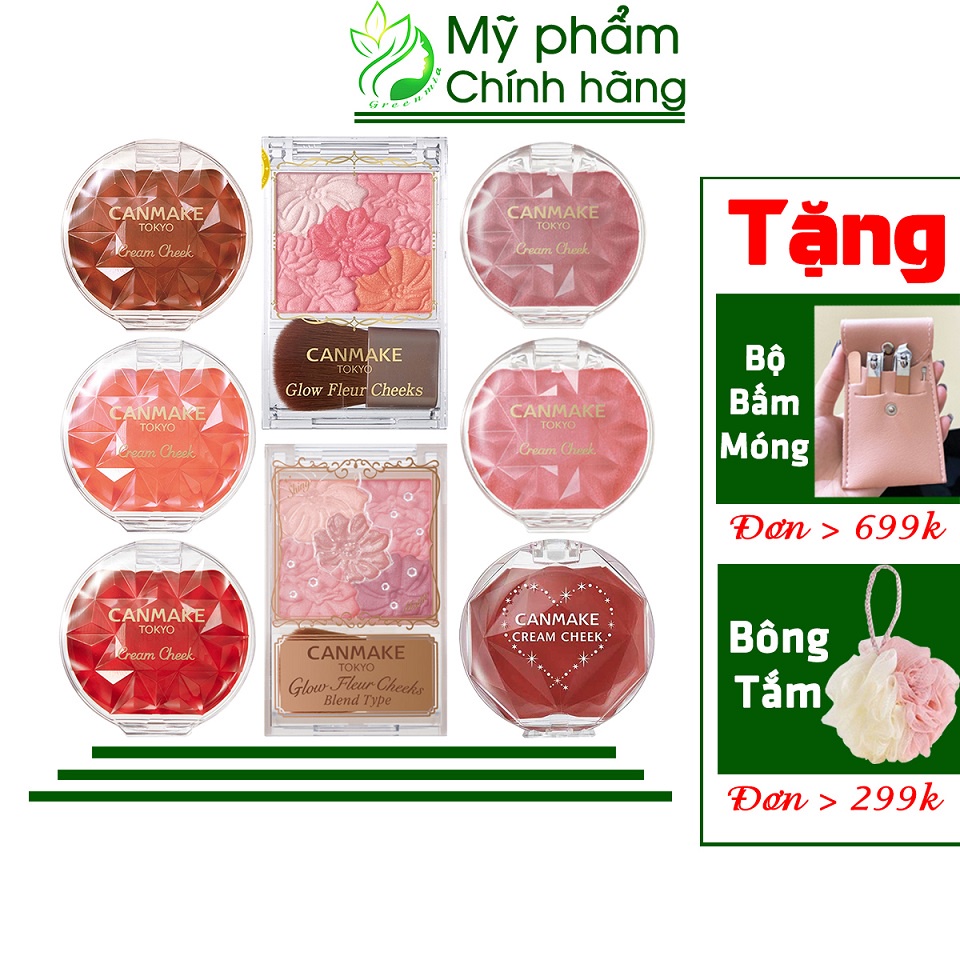 Má Hồng Canmake Tokyo Dạng Kem Cream Cheek Phấn Glow Fleur Cheeks [CHÍNH HÃNG ĐỦ BILL]