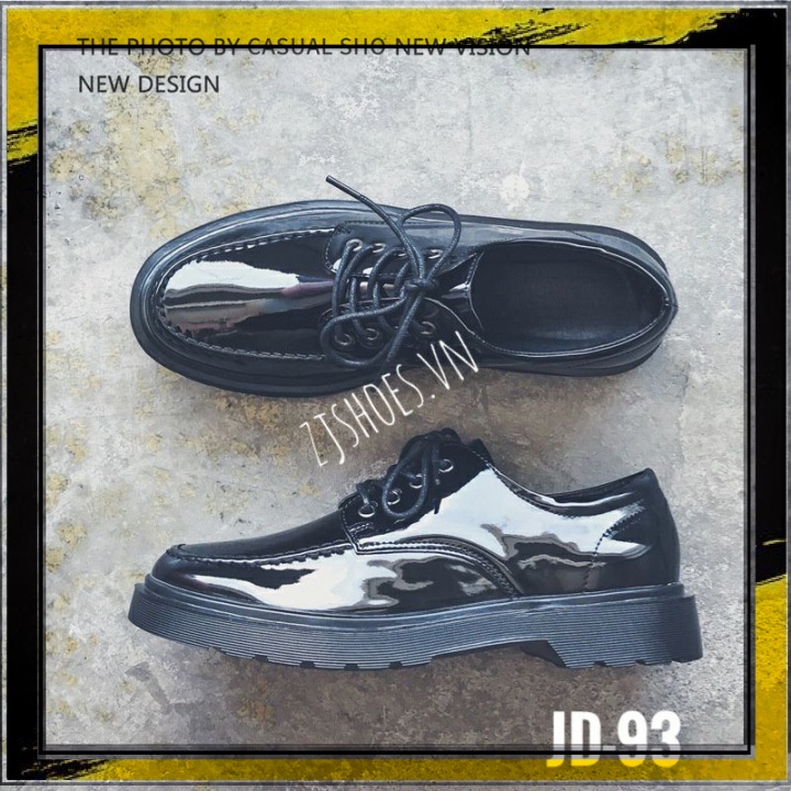 ♥ SHOES ♥ Giày da bóng nam JD-93 kiểu hàn quốc thời trang mẫu mới đi học đi chơi dễ phối đồ xả kho