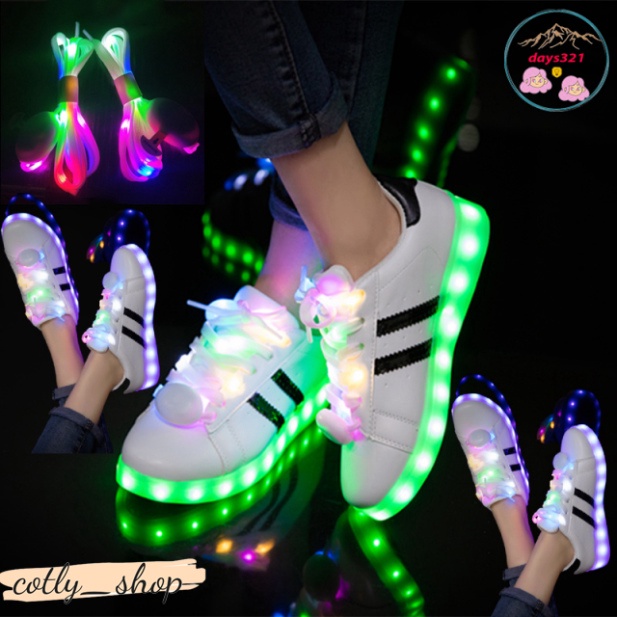 Giày chiếu sáng giới tính 8 hình thức Sáng đổi mới Màu.Giày Sport LED 7 MÀU