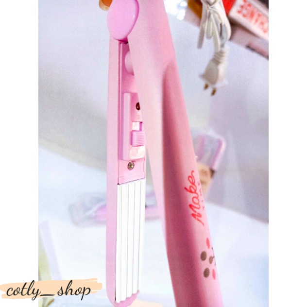 Máy dập xù máy tạo nếp tóc mini tiện nghi Đi Phượt hàng chuẩn đẹp máy là tóc máy làm xoăn