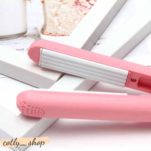 Máy dập xù máy tạo nếp tóc mini tiện nghi Đi Phượt hàng chuẩn đẹp máy là tóc máy làm xoăn