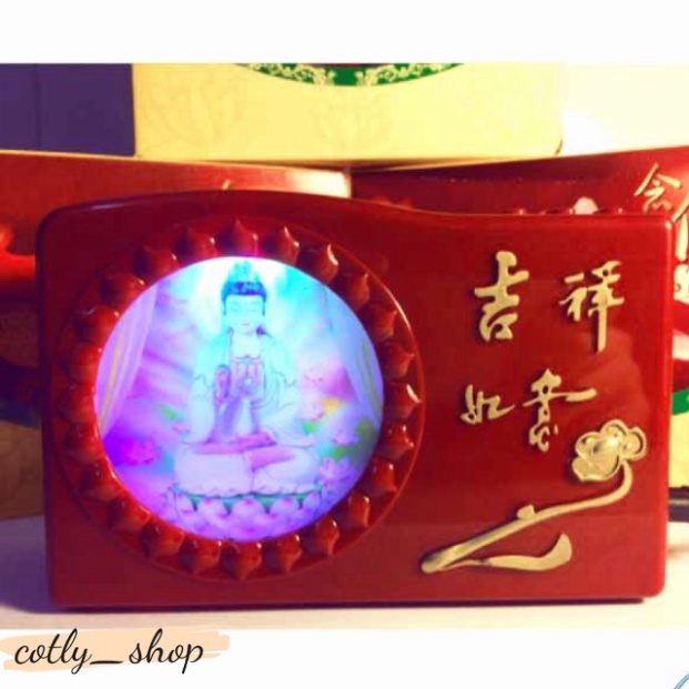 🙏 Máy Niệm Phật 20bài - Phát Quang Hình Quán Thế Âm - Đài niệm kinh 20 bài Có Đèn