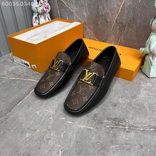 Giày lười Lệ Vi nâu/đen