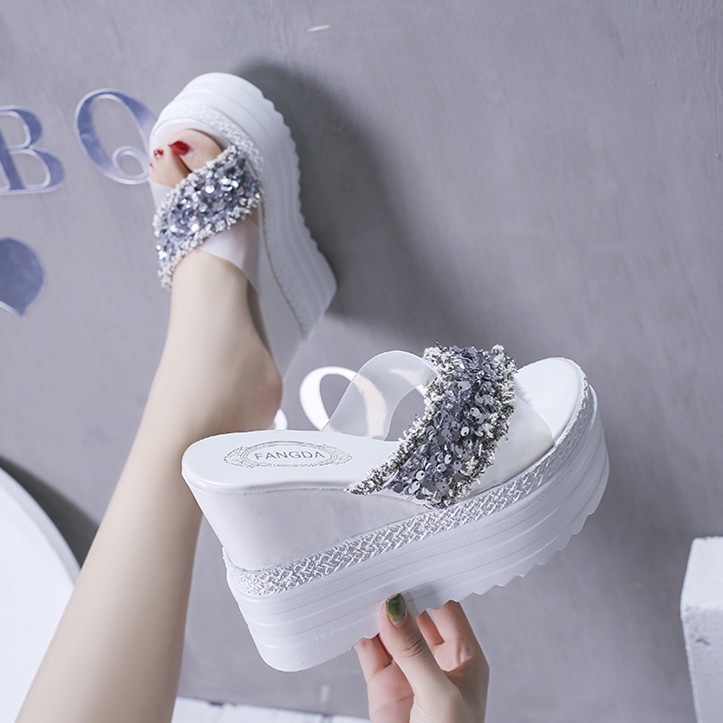 Dép Đế Xuồng 12cm Thời Trang Mùa Hè Cho Nữ