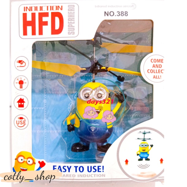 Có sẵn phi cơ công cụ giải trí trẻ con Minion bay cảm biến tay